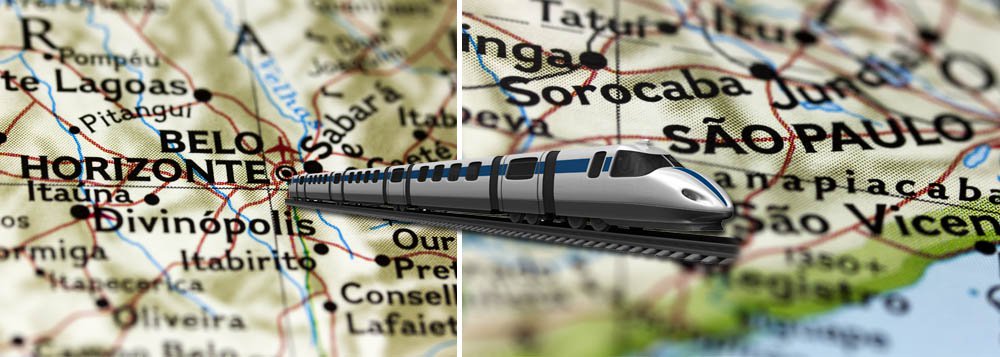 Governo fala em trem-bala ligando BH  a SP