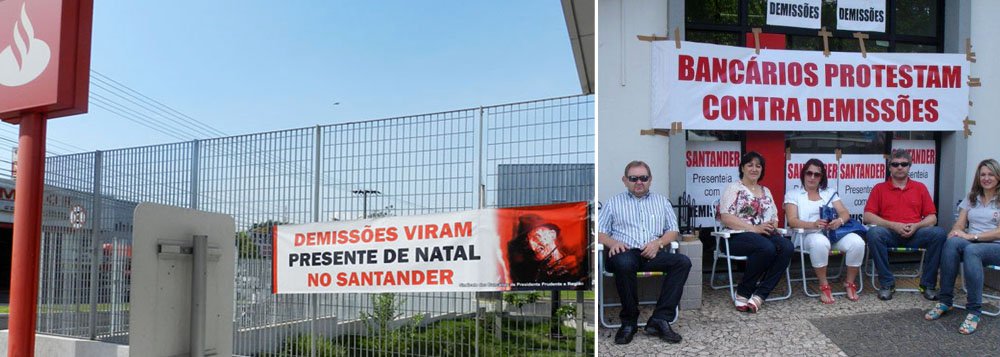 Justiça suspende demissões no Santander