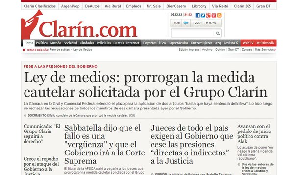 Justiça argentina prorroga prazo para definir '7D'