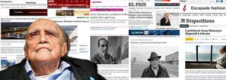 Morte de Niemeyer estampa jornais do mundo inteiro