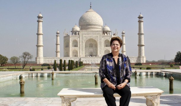 Taj Mahal fecha por duas horas para receber Dilma