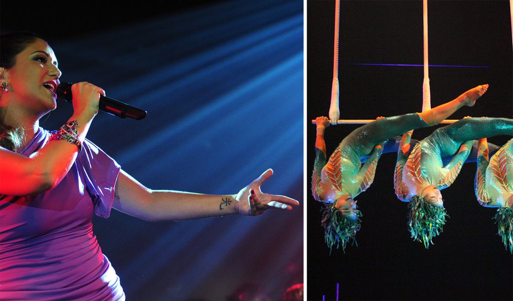 Maria Rita e Cirque du Soleil agitam o Recife