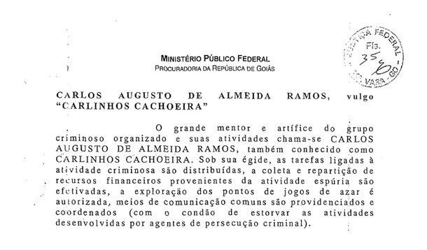 Inquérito da Operação Monte Carlo vaza na internet