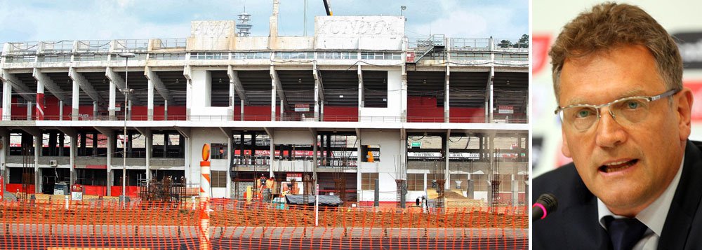 Valcke se diz satisfeito com obras do Beira-Rio