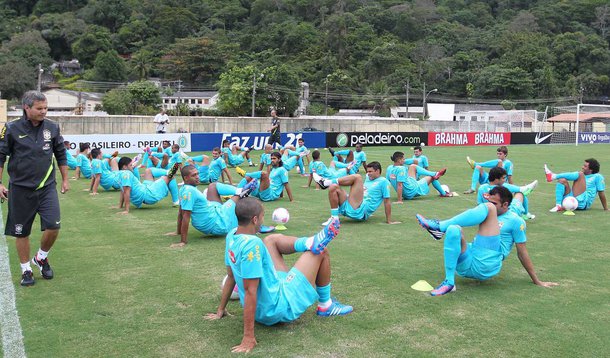 Seleção faz último treino antes de ir para Londres