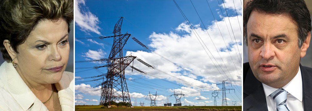 Guerra elétrica é primeiro 'round' Dilma-Aécio