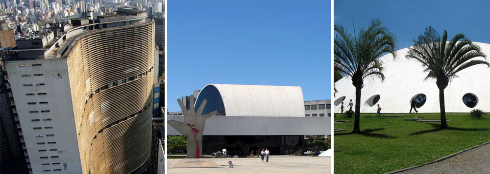 Niemeyer assina 18 obras memoráveis em São Paulo