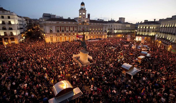 Espanhóis fazem greve geral de 24 horas