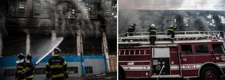 Incêndio atinge prédio comercial na Mooca
