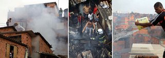Paraisópolis: incêndio deixa 80 desabrigados