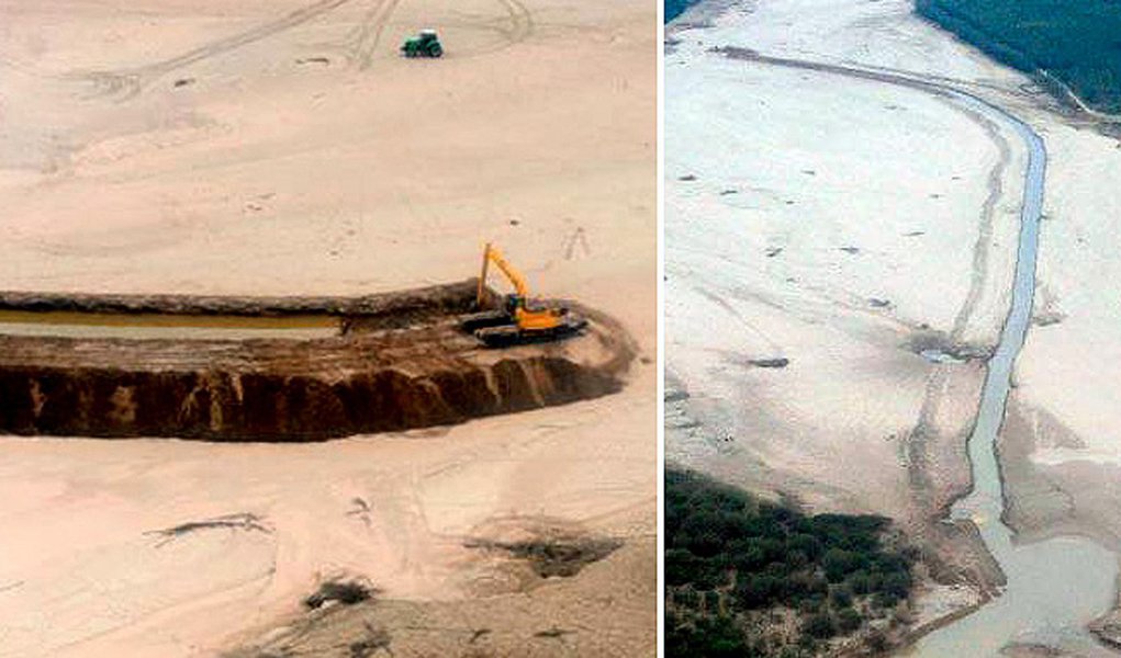 Argentina desvia rio paraguaio