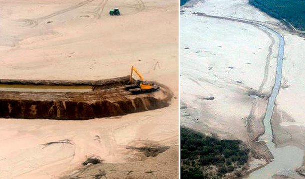 Argentina desvia rio paraguaio