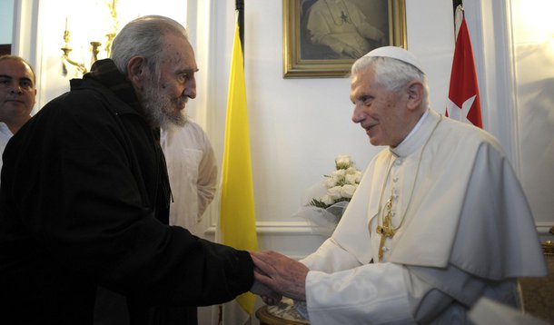 Papa Bento XVI se reúne com Fidel em Havana