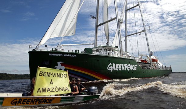 Navio do Greenpeace passará pelo Recife