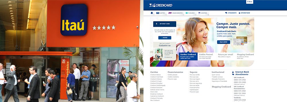 Itaú fecha compra da Credicard por R$2,77 bi