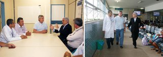 Senador visita Hospital Universitário que corre risco de fechar