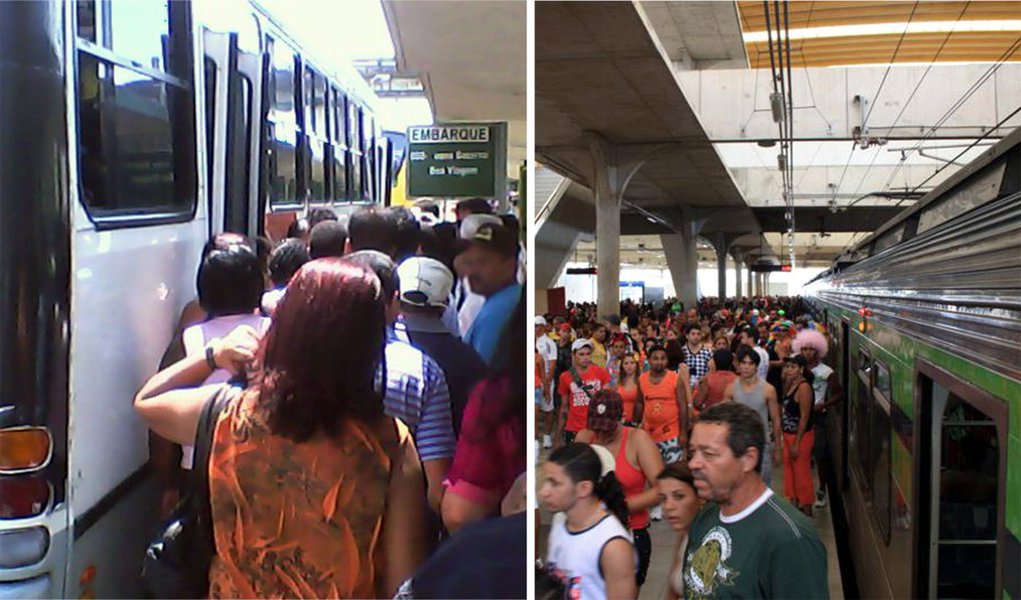 Ausência de ônibus expõe carências do Metrô