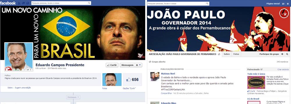 Em Pernambuco, campanha eleitoral já está na web