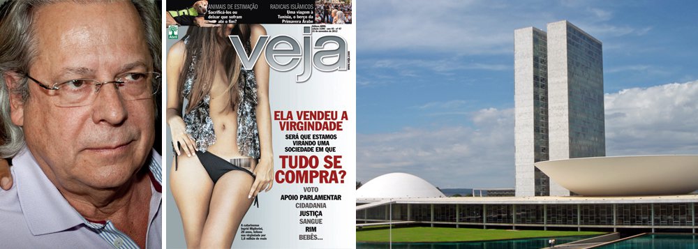 Veja compara Dirceu à virgem que leiloou o hímen