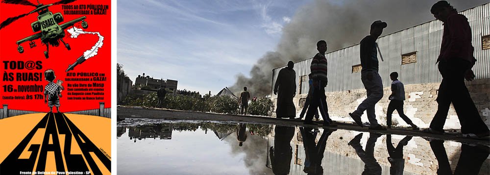 Brasileiros promovem ato em solidariedade à Palestina