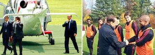 Berlusconi tenta motivar jogadores do Milan