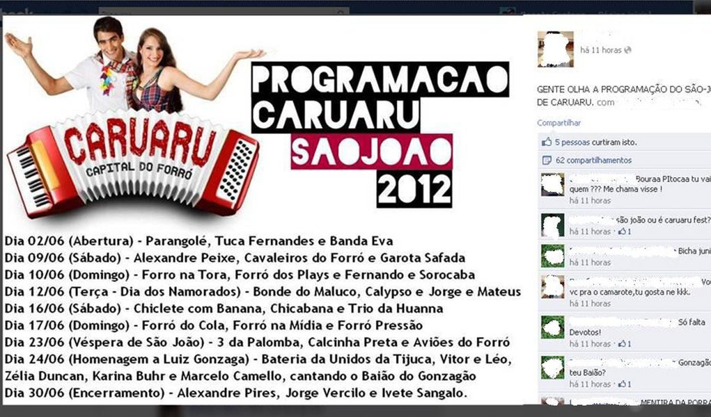 Prefeitura de Caruaru desmente programação que estava na Web