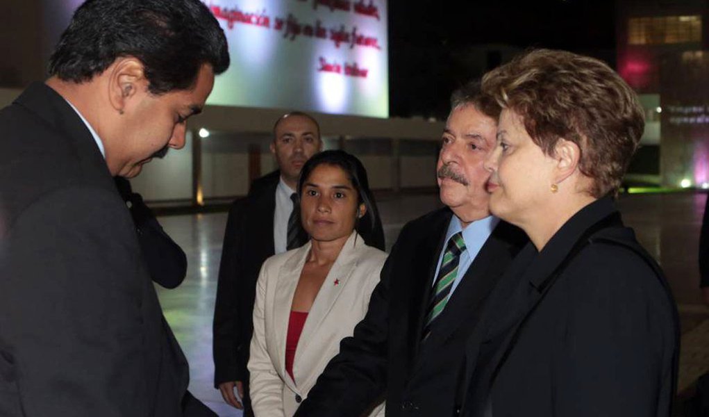 Maduro se reúne com Dilma e Lula em Brasília