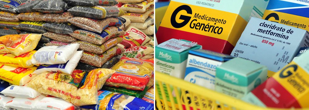 Alimentos e remédios pressionam a inflação