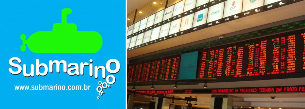 Submarino continua afundando na bolsa