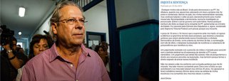 José Dirceu publica carta contra a mídia
