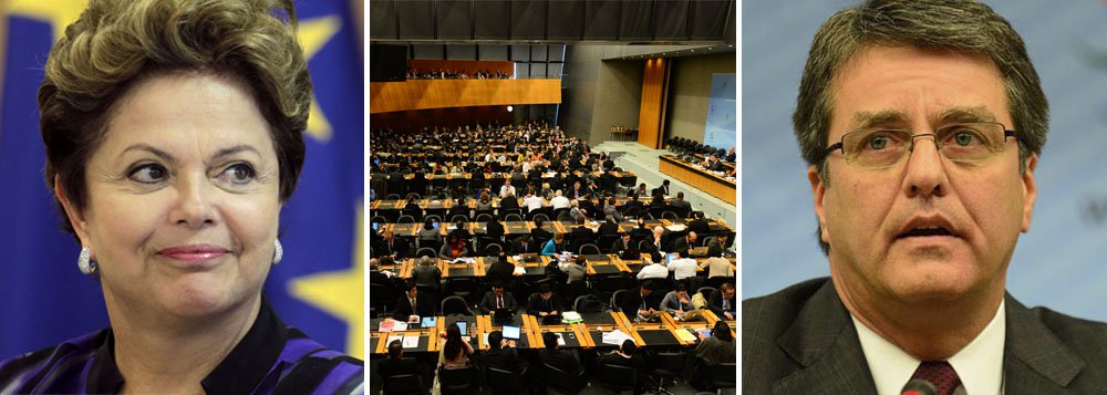 Dilma felicita OMC e prevê "crescimento e justiça"