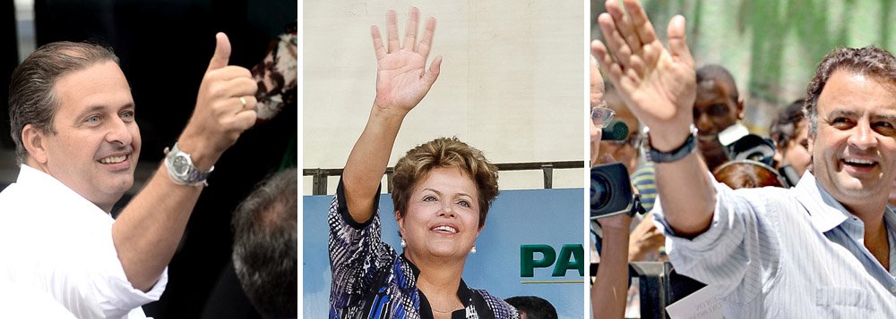 A longa viagem de Campos, Dilma e Aécio rumo a 2014
