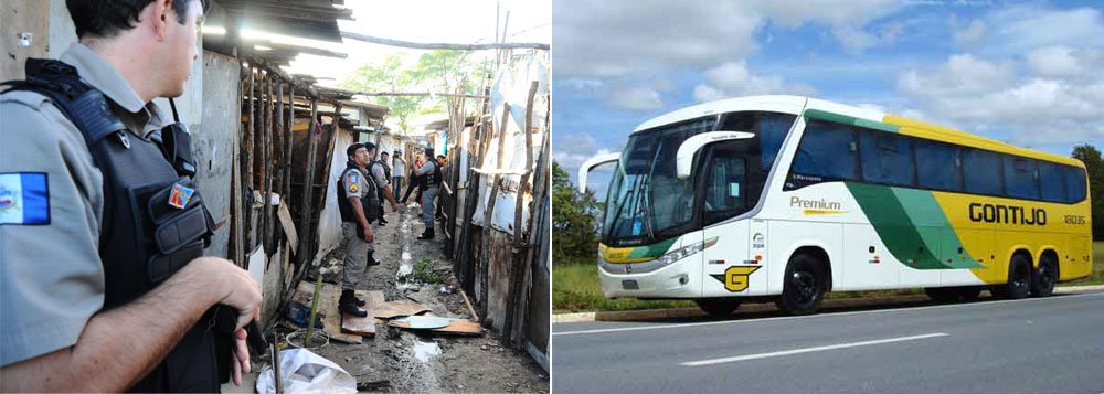 Insegurança: triplica número de assassinatos e ônibus é assaltado na BR-101