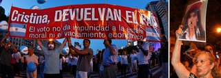 Milhares protestam contra Cristina Kirchner