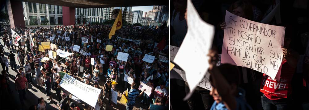 Professores estaduais mantêm greve em São Paulo