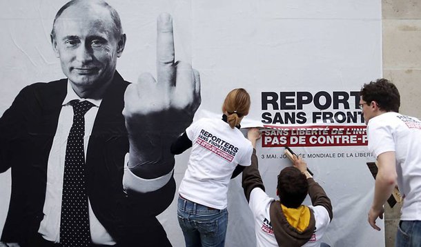 Em cartaz, “predadores da liberdade de informação”