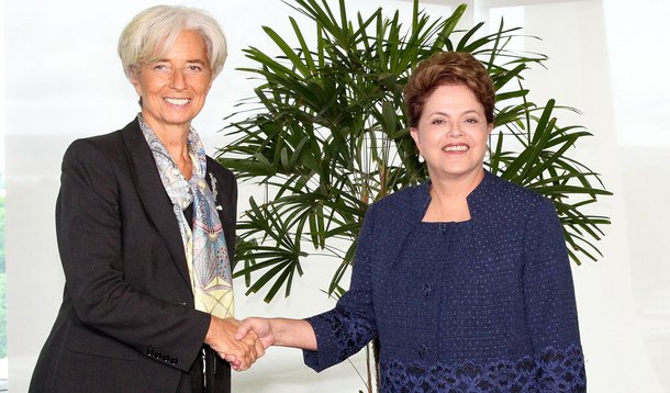 Lagarde pega dicas com Dilma