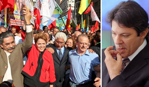 Datafolha vê Haddad nove vezes menor que Dilma