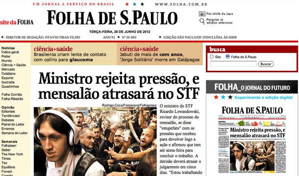 Em editorial, Folha defende regime paraguaio