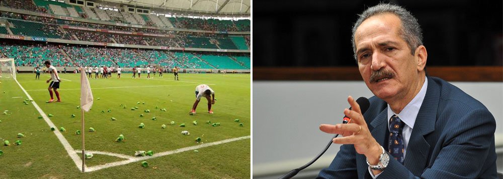 Aldo lamenta protesto com caxirola na Fonte Nova