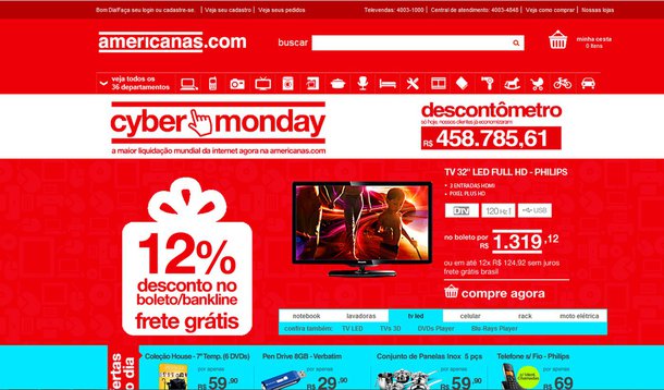 Cyber Monday não faz barulho pretendido