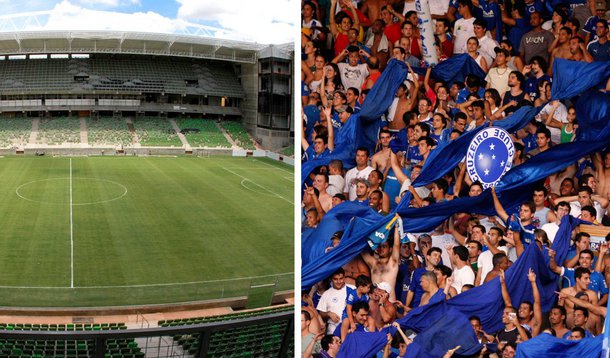 "Torcedores" do Cruzeiro ameaçam depredar o novo Independência