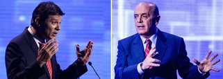 Haddad e Serra trocam farpas no primeiro debate