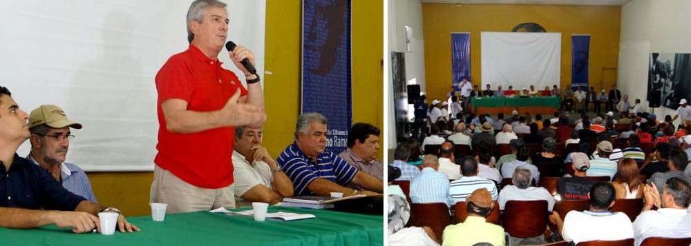 No interior, Collor diz que vai intermediar disputa entre produtores e índios