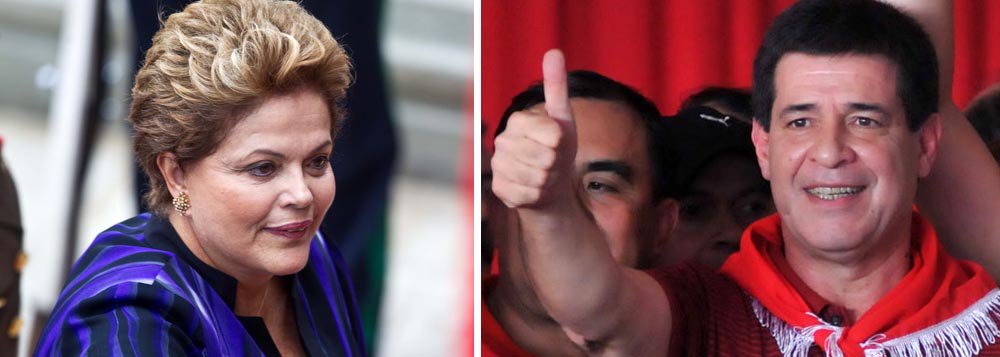 Dilma telefona ao presidente eleito do Paraguai