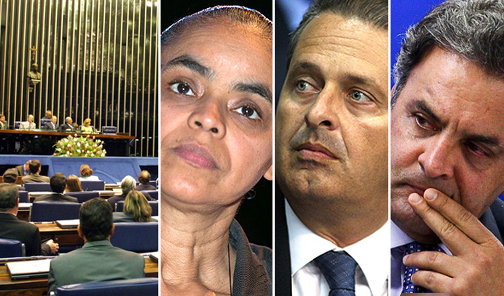 Senado definirá futuro de Marina, Eduardo e Aécio