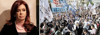 Milhares de argentinos saem às ruas contra Cristina Kirchner 