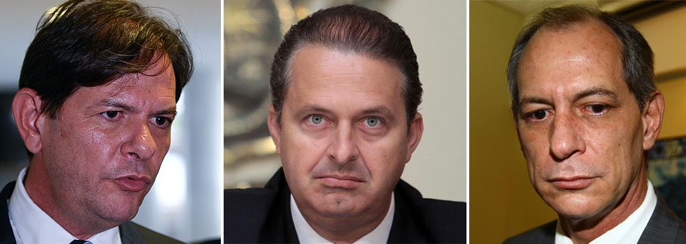 Cid e Ciro Gomes aumentam ataques a Eduardo Campos