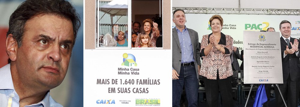 Aécio: Dilma foi a Minas por "interesses do PT"
