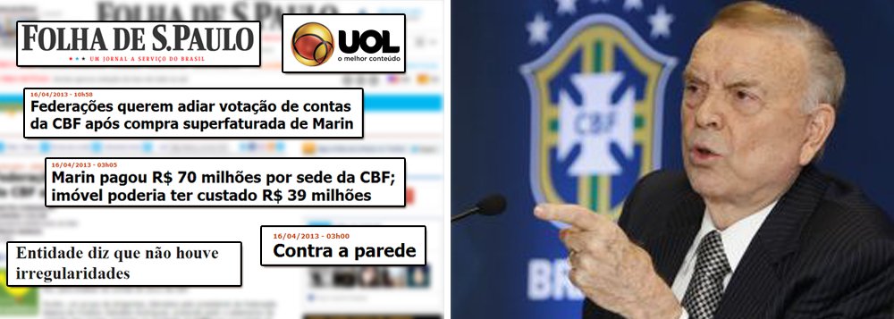 Marin ultrapassa artilharia da Folha em assembleia da CBF